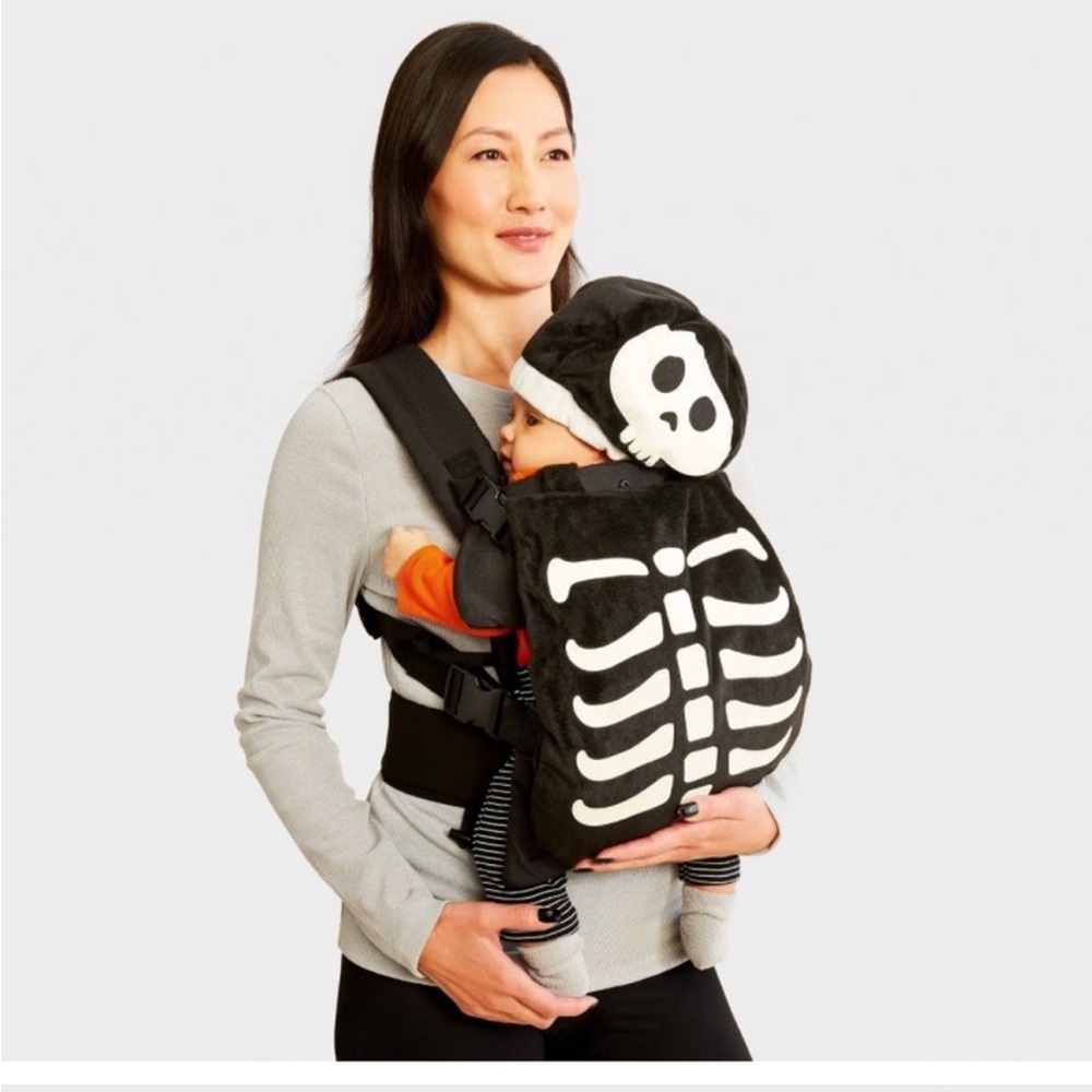 Skeleton infant baby holder Costume NWT